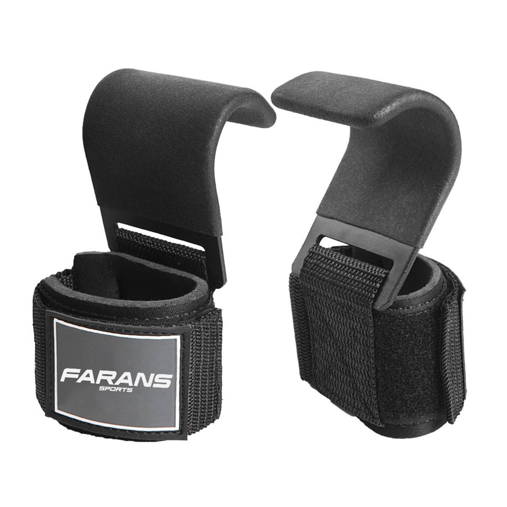 Padded Wrist Support Hooks for Secure Lifting