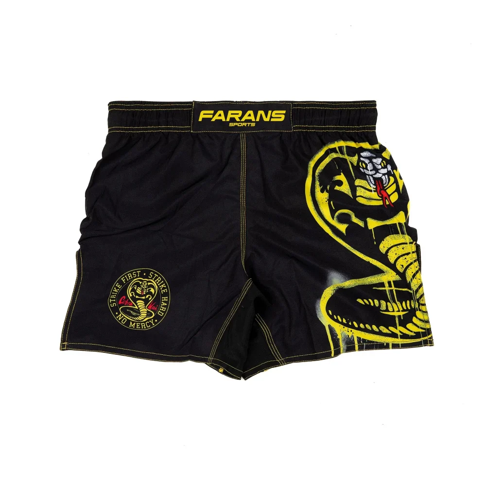 Farans Sports Combat Shorts – Ideal for MMA, BJJ & Muay Thai
